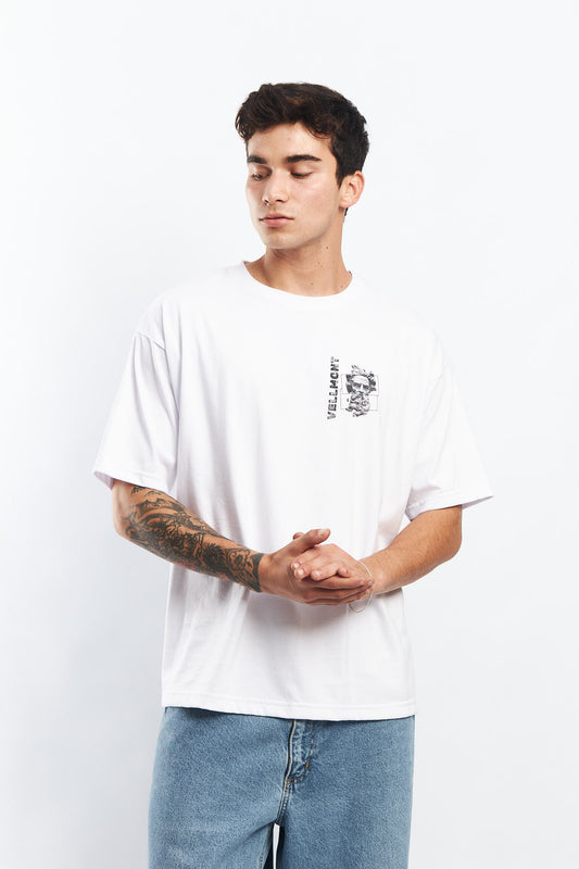POLO OVERSIZE BLANCO