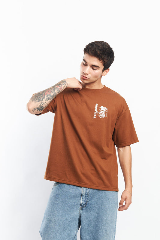 POLO OVERSIZE CAMELLO