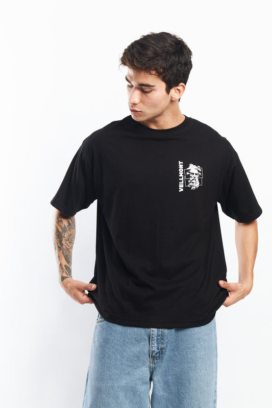 POLO OVERSIZE NEGRO