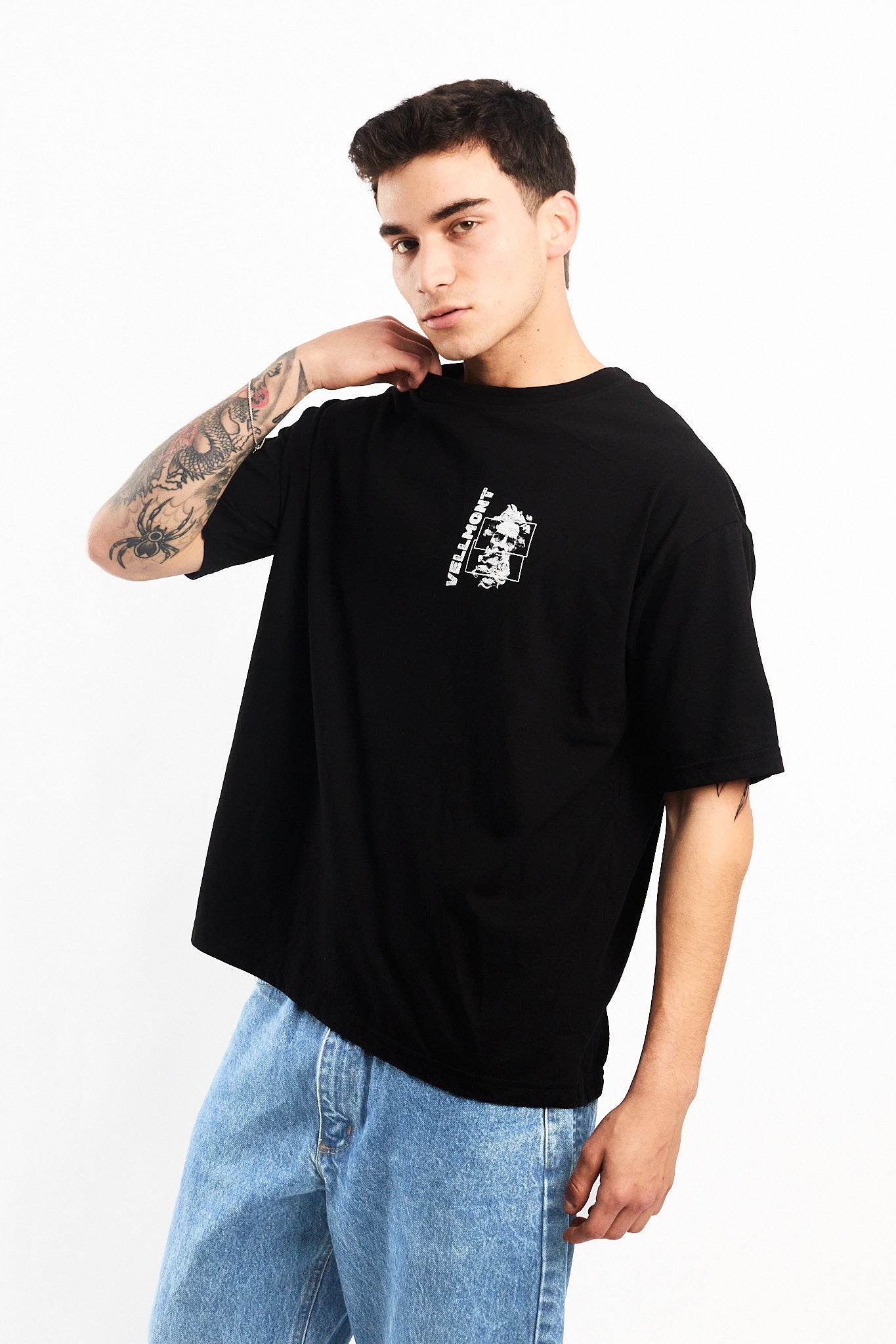 POLO OVERSIZE NEGRO MENTALITY