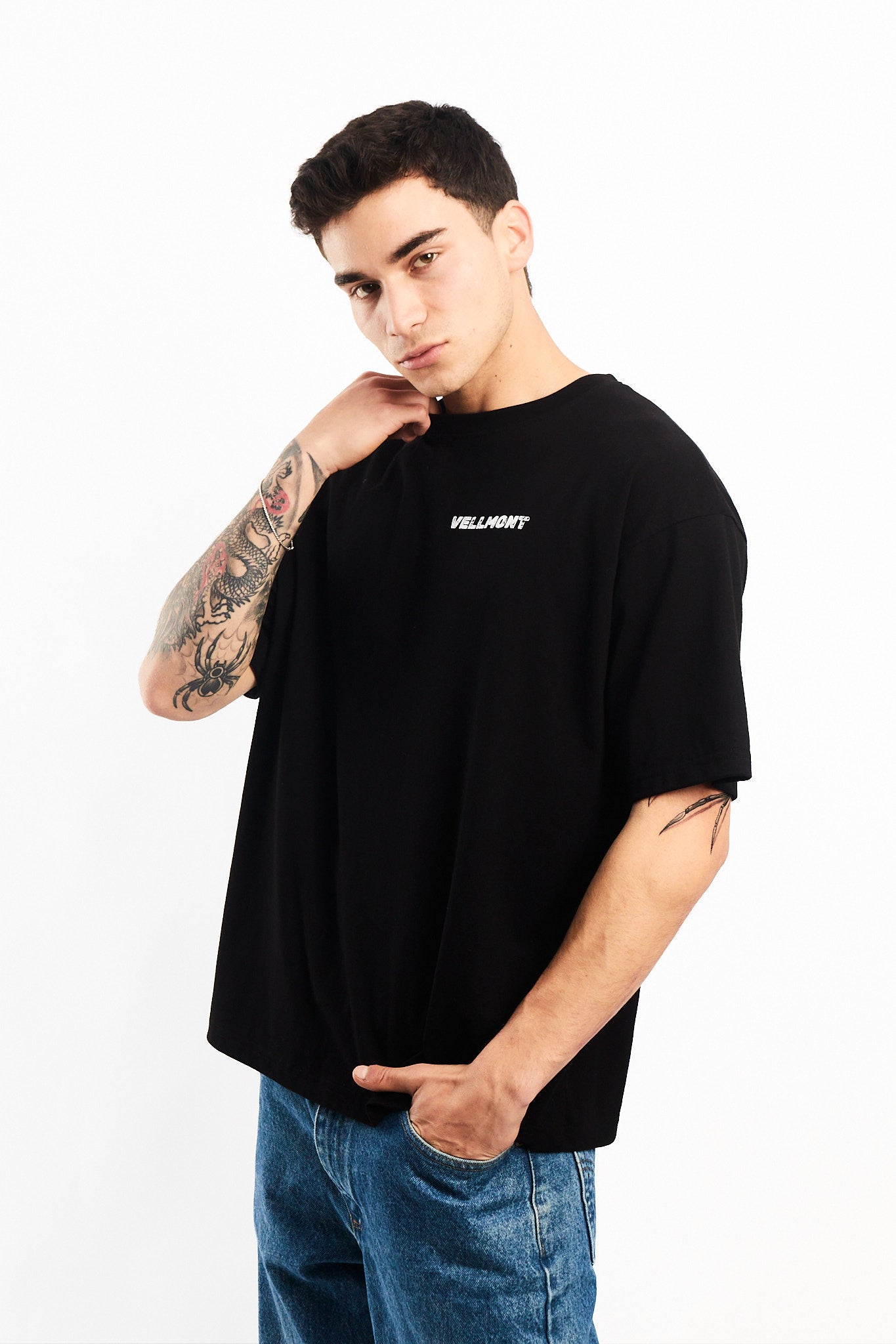 POLO OVERSIZE NEGRO PLEASANT