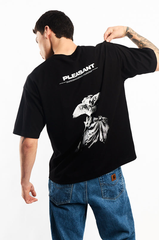 POLO OVERSIZE NEGRO PLEASANT