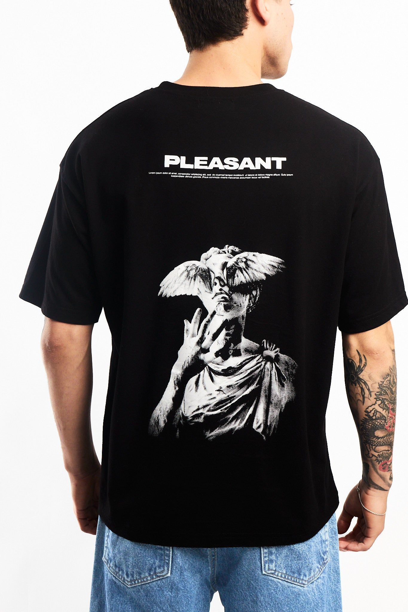 POLO OVERSIZE NEGRO PLEASANT