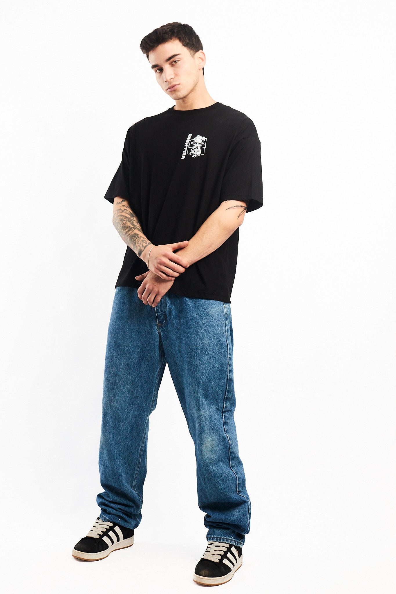 POLO OVERSIZE NEGRO MENTALITY